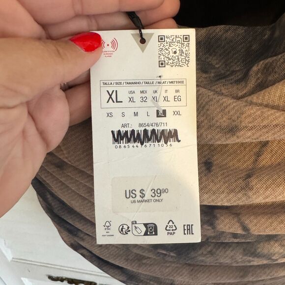 Zara Y2K Cropped Ruched Tank - Picture 4 of 4